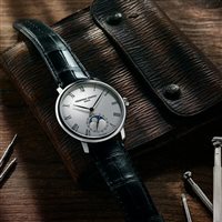 Armbanduhr Frederique Constant Herr Manufacture Slimline Moonphase in Stahl FC-705WR4S6 - FC-705WR4S6